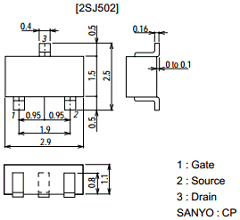 2SJ502 Datasheet PDF SANYO -> Panasonic