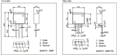 2SJ663 Datasheet PDF SANYO -> Panasonic
