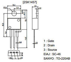 2SK1457 Datasheet PDF SANYO -> Panasonic
