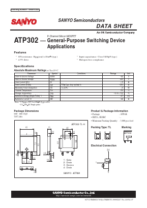 ATP302-TL-H Datasheet PDF SANYO -> Panasonic
