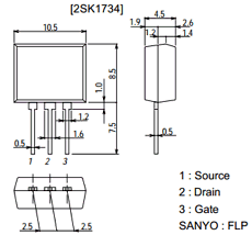 2SK1734 Datasheet PDF SANYO -> Panasonic