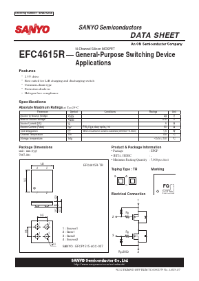 EFC4615R-TR Datasheet PDF SANYO -> Panasonic