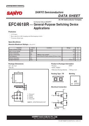 EFC4618R Datasheet PDF SANYO -> Panasonic