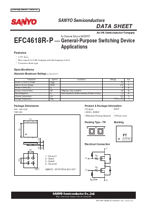 EFC4618R-P Datasheet PDF SANYO -> Panasonic