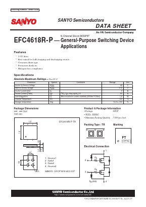 EFC4618R-P-TR Datasheet PDF SANYO -> Panasonic