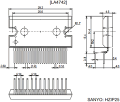 LA4742 Datasheet PDF SANYO -> Panasonic