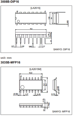 LA2615M Datasheet PDF SANYO -> Panasonic