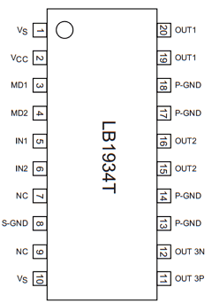 LB1934T Datasheet PDF SANYO -> Panasonic