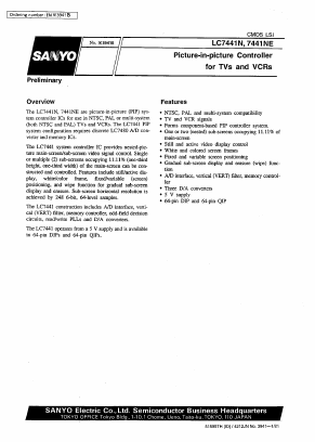 LC7441 Datasheet PDF SANYO -> Panasonic
