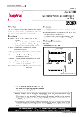 LC75345M Datasheet PDF SANYO -> Panasonic
