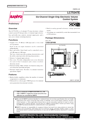 LC75347E Datasheet PDF SANYO -> Panasonic