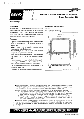 LC89517K Datasheet PDF SANYO -> Panasonic