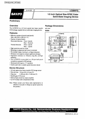 LC9997G Datasheet PDF SANYO -> Panasonic