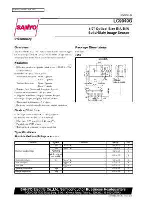 LC9949G Datasheet PDF SANYO -> Panasonic