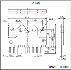 LA4268 Datasheet PDF SANYO -> Panasonic