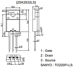 2SK2632LS Datasheet PDF SANYO -> Panasonic
