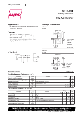 SB10-09T Datasheet PDF SANYO -> Panasonic