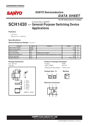 SCH1430 Datasheet PDF SANYO -> Panasonic