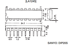 LA1245 Datasheet PDF SANYO -> Panasonic