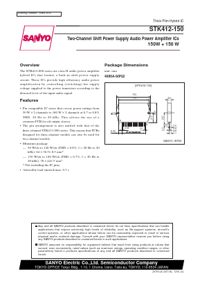 STK412-150 Datasheet PDF SANYO -> Panasonic
