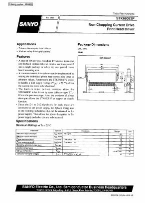 STK66083 Datasheet PDF SANYO -> Panasonic