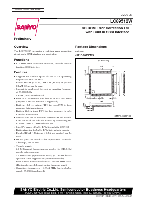 LC89512W Datasheet PDF SANYO -> Panasonic