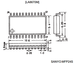 LA8670M Datasheet PDF SANYO -> Panasonic