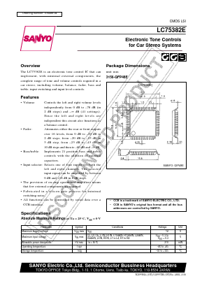 LC75382E Datasheet PDF SANYO -> Panasonic