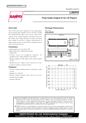 LA9410 Datasheet PDF SANYO -> Panasonic