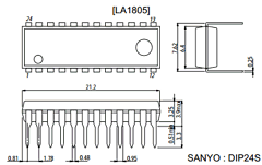 LA1805 Datasheet PDF SANYO -> Panasonic