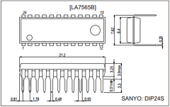 LA7565B Datasheet PDF SANYO -> Panasonic