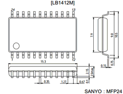 LB1412M Datasheet PDF SANYO -> Panasonic