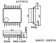LA7161V Datasheet PDF SANYO -> Panasonic