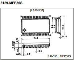 LA1862 Datasheet PDF SANYO -> Panasonic