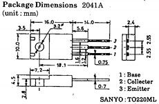 2SB1223 Datasheet PDF SANYO -> Panasonic