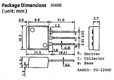 B1267 Datasheet PDF SANYO -> Panasonic