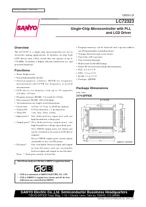 LC72323 Datasheet PDF SANYO -> Panasonic