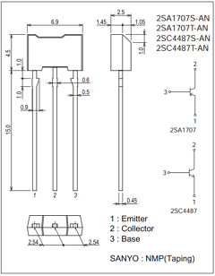 2SC4487S-AN Datasheet PDF SANYO -> Panasonic