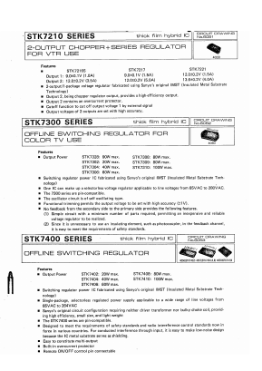 STK7406 Datasheet PDF SANYO -> Panasonic