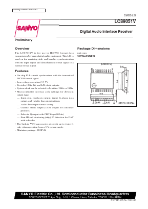 LC89051V Datasheet PDF SANYO -> Panasonic