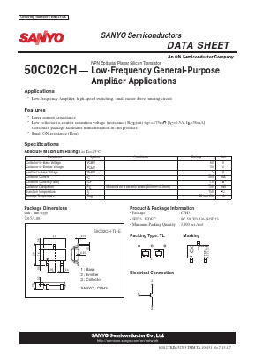 50C02CH-TL-E Datasheet PDF SANYO -> Panasonic