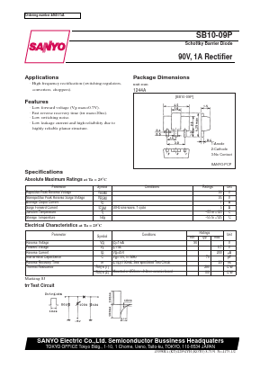 SB10-09P Datasheet PDF SANYO -> Panasonic