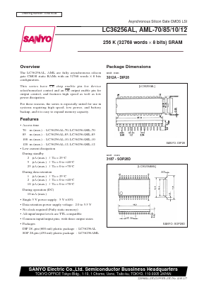 LC36256AL Datasheet PDF SANYO -> Panasonic