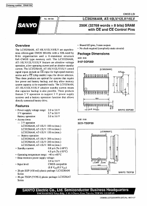LC35256AM Datasheet PDF SANYO -> Panasonic