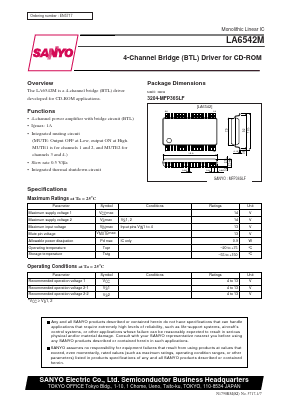 LA6542M Datasheet PDF SANYO -> Panasonic