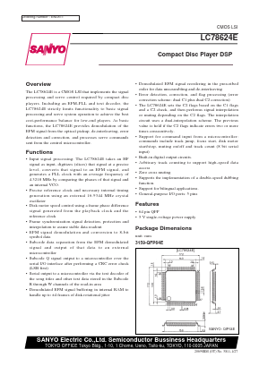 LC78624E Datasheet PDF SANYO -> Panasonic