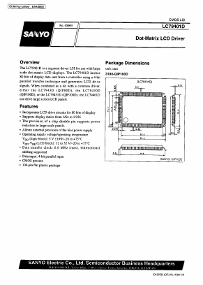 LC79401D Datasheet PDF SANYO -> Panasonic