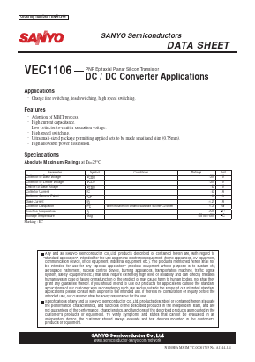 VEC1106 Datasheet PDF SANYO -> Panasonic