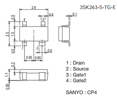 3SK263 Datasheet PDF SANYO -> Panasonic
