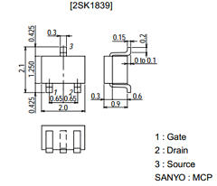 2SK1839 Datasheet PDF SANYO -> Panasonic